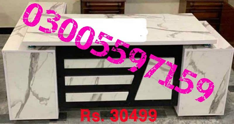 Office employee table wd drawer work study desk furniture meeting ceo 8