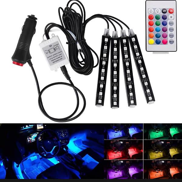 RGB LED Light Strip with Remote 0