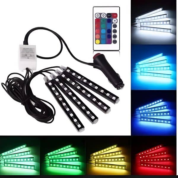 RGB LED Light Strip with Remote 2