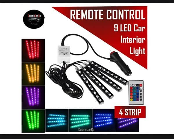 RGB LED Light Strip with Remote 4