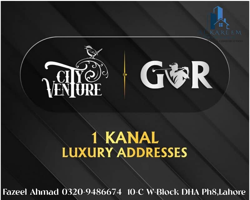 Golf Facing 1 kanal Residential Plot At Main G. T Road Reasonable Price. 15