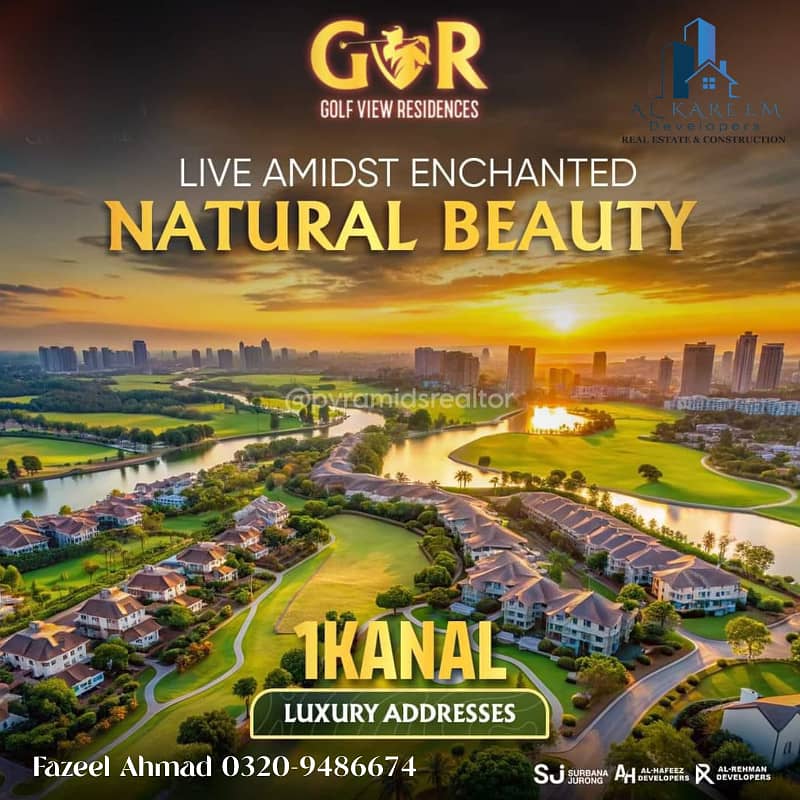 Golf Facing 1 kanal Residential Plot At Main G. T Road Reasonable Price. 21