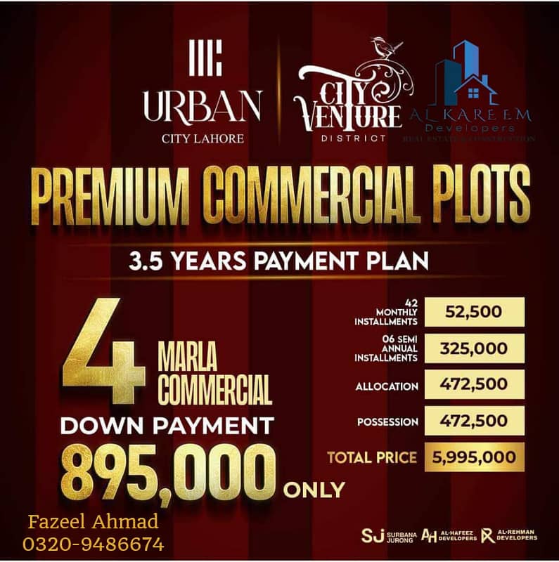 Main G. T Road 4 Marla Commercial Low Price In Urban City Lahore 4