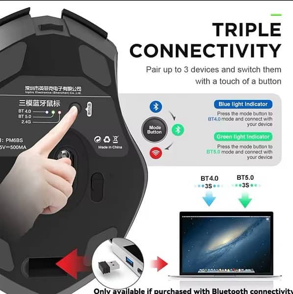 INPHIC Gaming Wireless Mouse 2