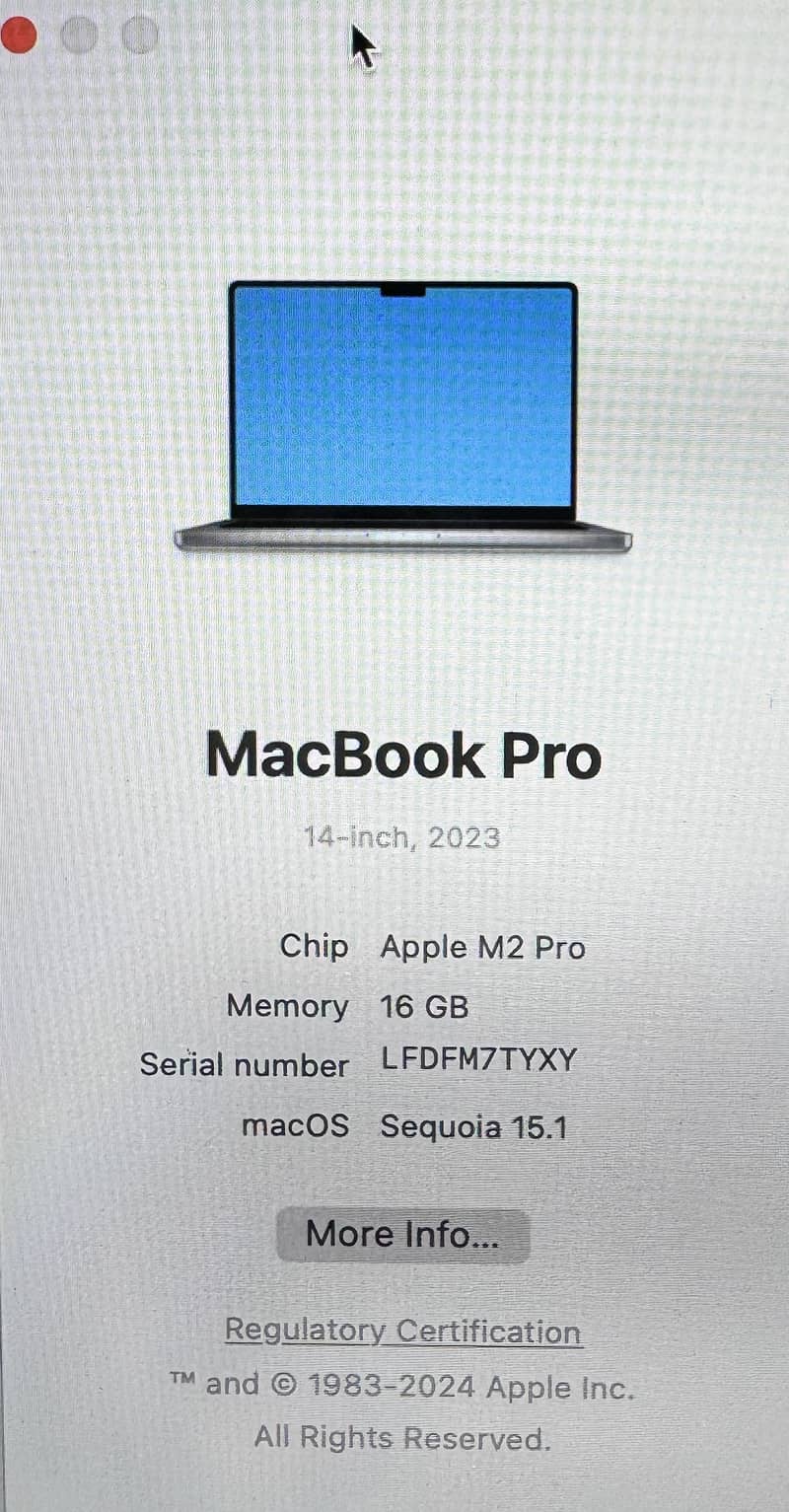 M2 Pro Macbook Pro 14'' INCH 16 GB 512 GB 3