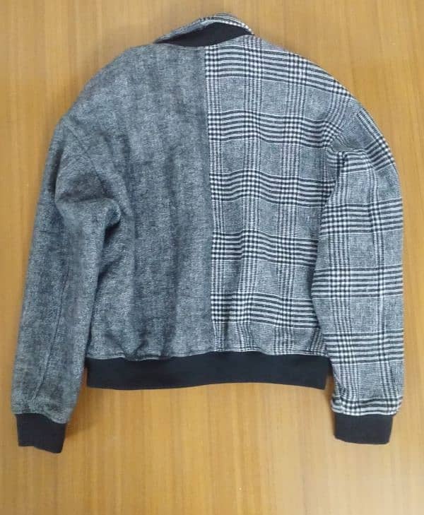 *ZARA Grey Bomber Jacket Double Pattern* Size: Medium 2