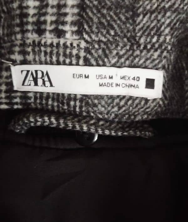 *ZARA Grey Bomber Jacket Double Pattern*  Size: Medium 5