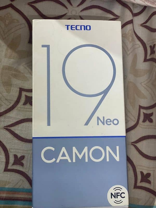 tecno camon 19 with box and charger 2