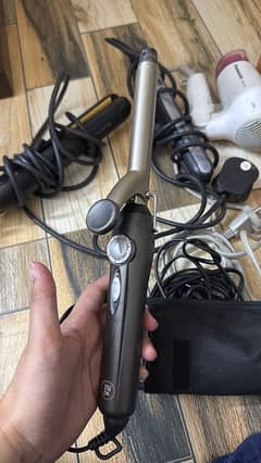 remington straightner curler and panasonic hair dryer