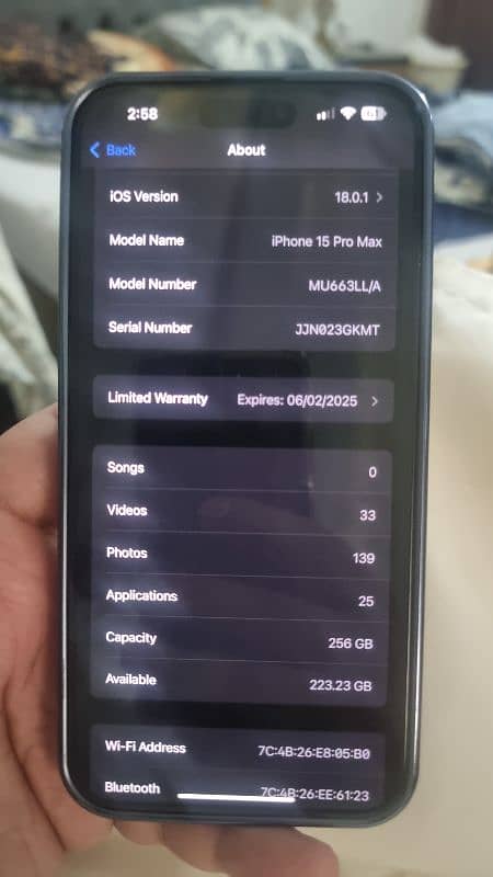 Iphone 15 pro max 256 GB 1