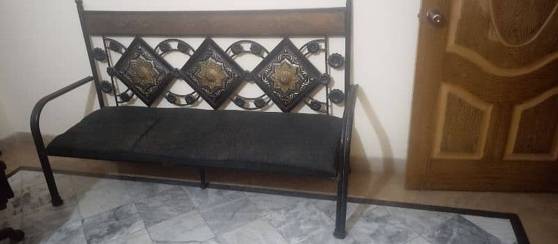 iron sofa  light weight but reliable. 1