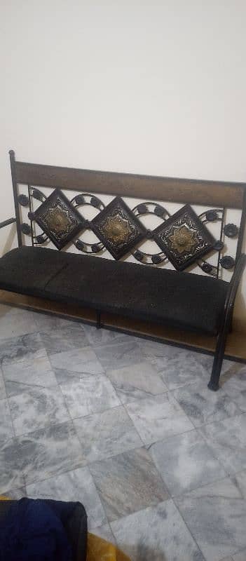 iron sofa  light weight but reliable. 2