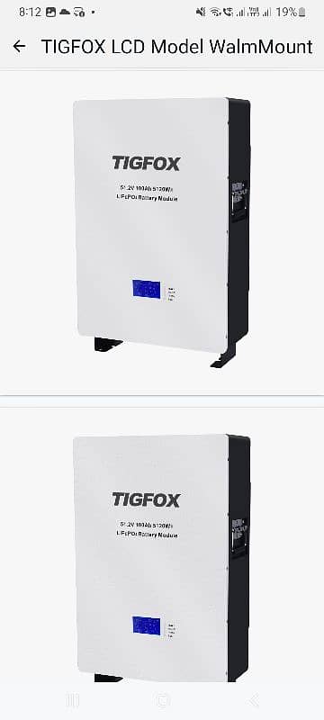 Tig fox lithium battery 12