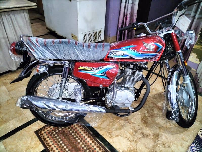 Honda CG 125 2024 first owner zero meter bike 1