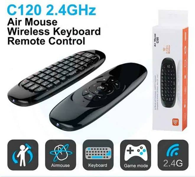 wireless air remote + keyboard remote for led, Android box 1