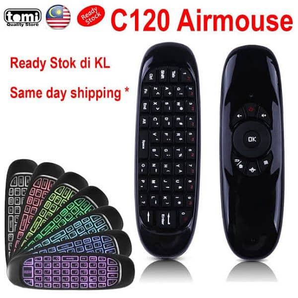 wireless air remote + keyboard remote for led, Android box 3