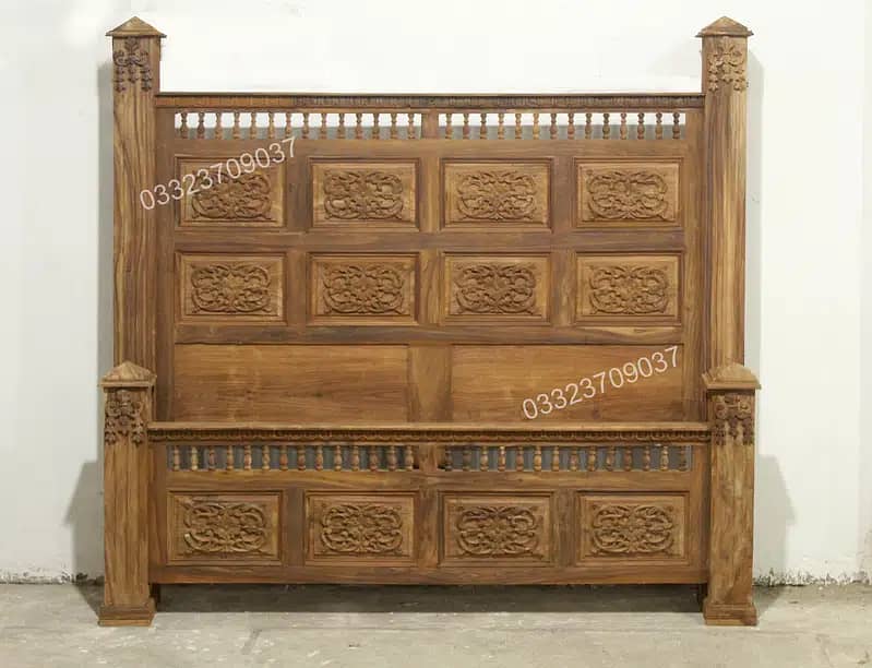 Solid Sheesham(Taali) Wooden Double Bed DressingSet Chinioti 3