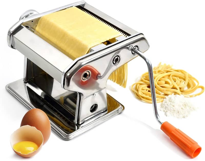 3 in 1 Heavy Duty Stainless Steel Pasta Machine, Noodle Machine Pasta 0