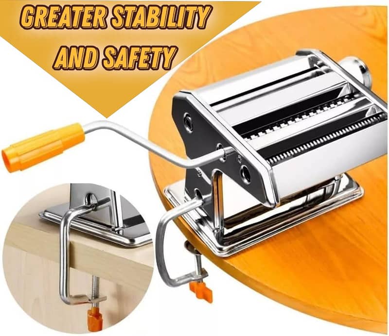 3 in 1 Heavy Duty Stainless Steel Pasta Machine, Noodle Machine Pasta 7