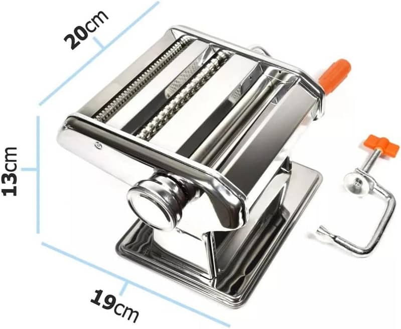 3 in 1 Heavy Duty Stainless Steel Pasta Machine, Noodle Machine Pasta 9