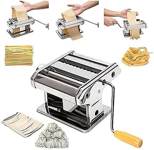 3 in 1 Heavy Duty Stainless Steel Pasta Machine, Noodle Machine Pasta 12