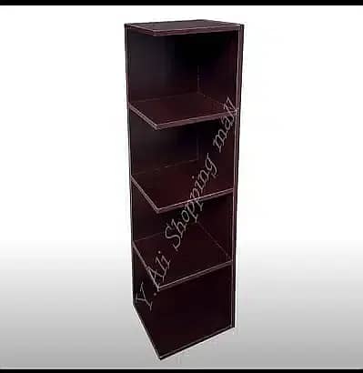 Fixed Price D1 Wooden corner rack 48 x 9 x 9 inch Dark brown 0