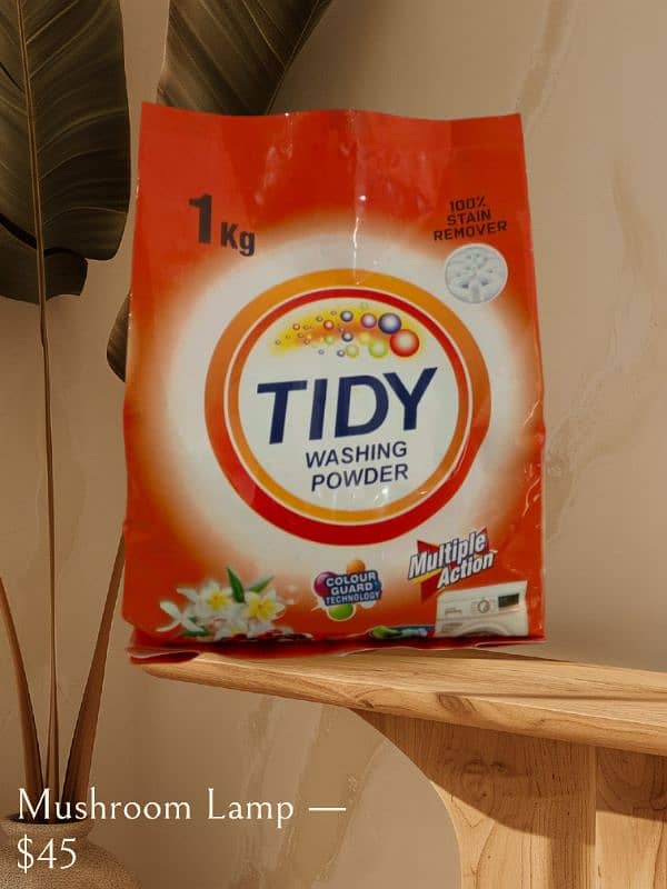 5packs of 1 kg TIDY WASHING POWDER 1