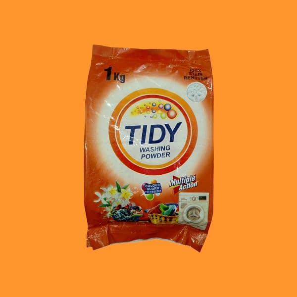 5packs of 1 kg TIDY WASHING POWDER 2