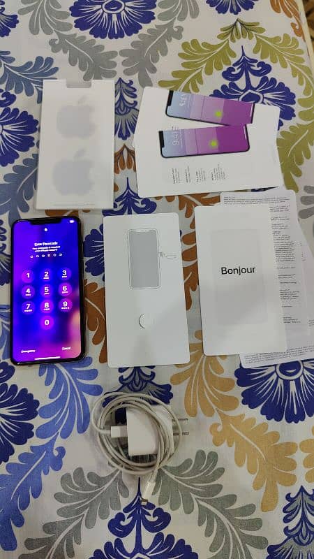 iPhone XS Max 64GB With Box & Cable Dual PTA Approved Physical + Esim 1