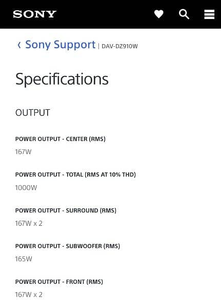 Sony Home Theater 5.1 DZ910W 1000 Watt Music System (Read Full AD plz) 6