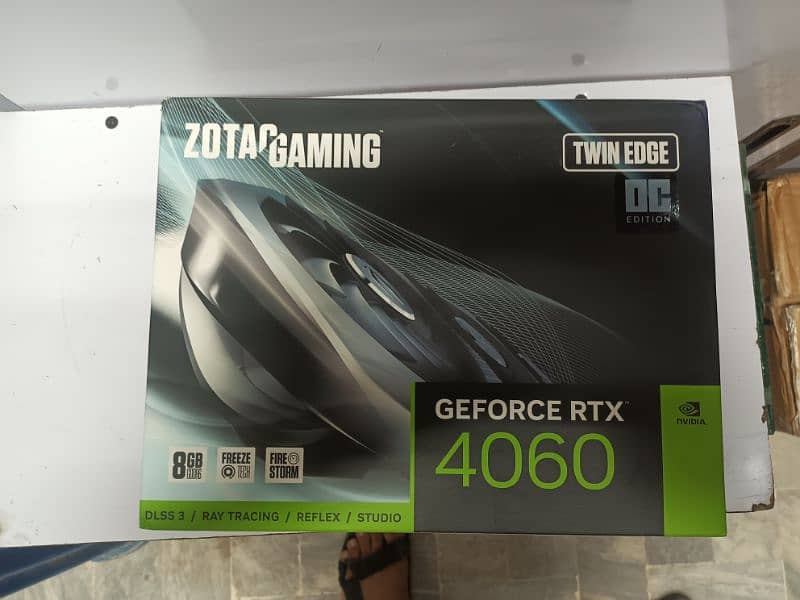 Zotac RTX 4060 Twin Edge OC Graffics Card, New 0