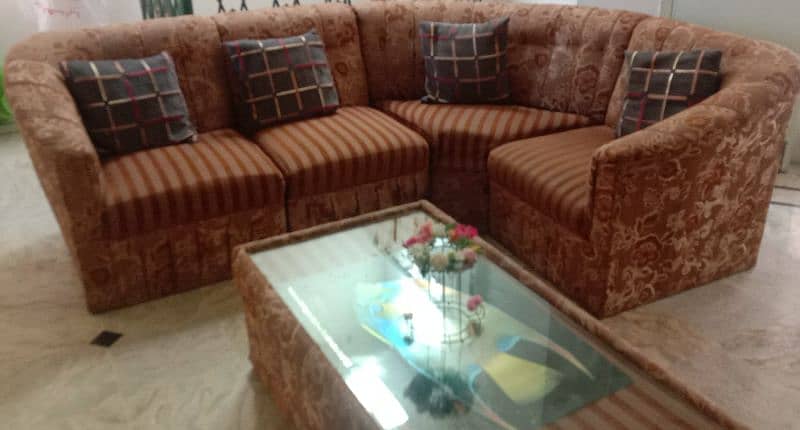 7 seater sofas with a glass table 0