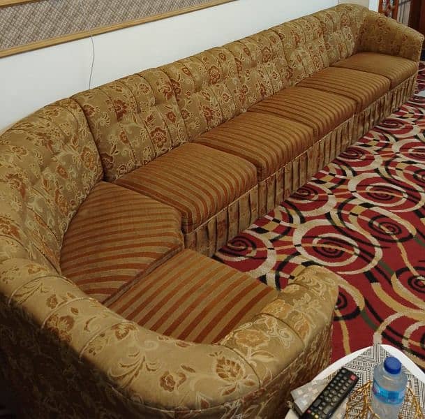 7 seater sofas with a glass table 2