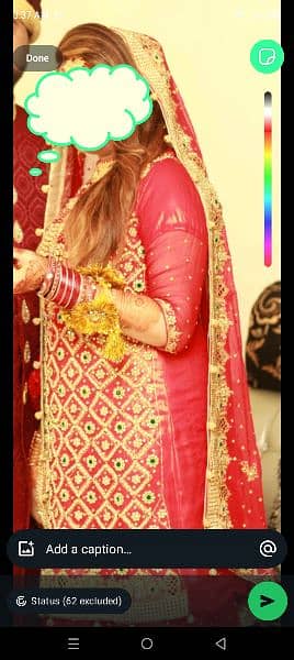 Bridal Lehenga For Argent Sale Only One Time Use Contact. 03226157462 1