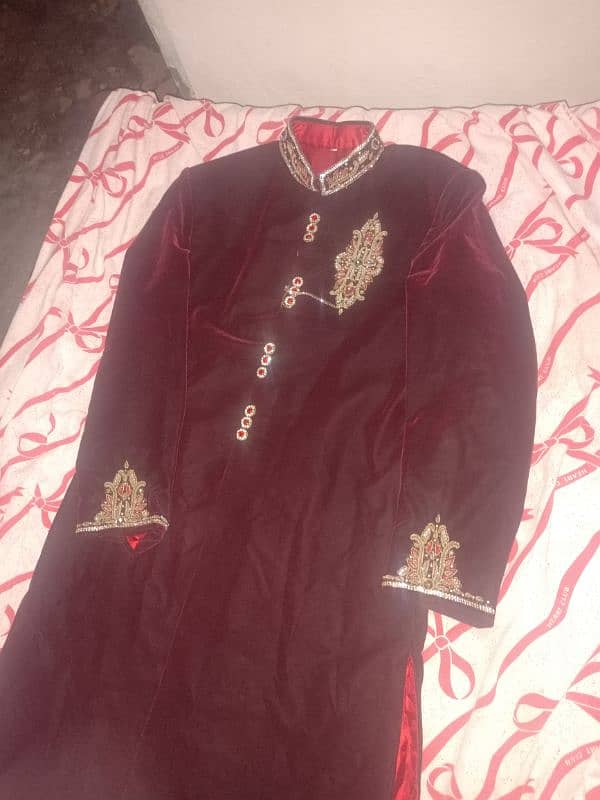 sherwani only one time use with kulla 3