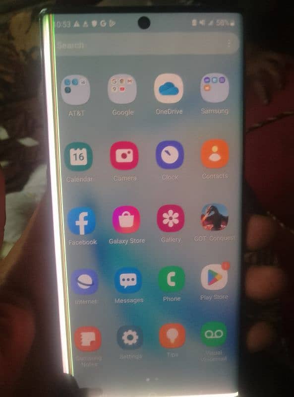 Samsung Galaxy not 10 plus 0