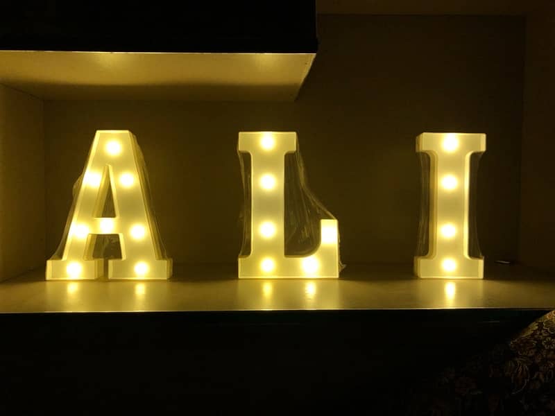 LED Alphabets Letters 0