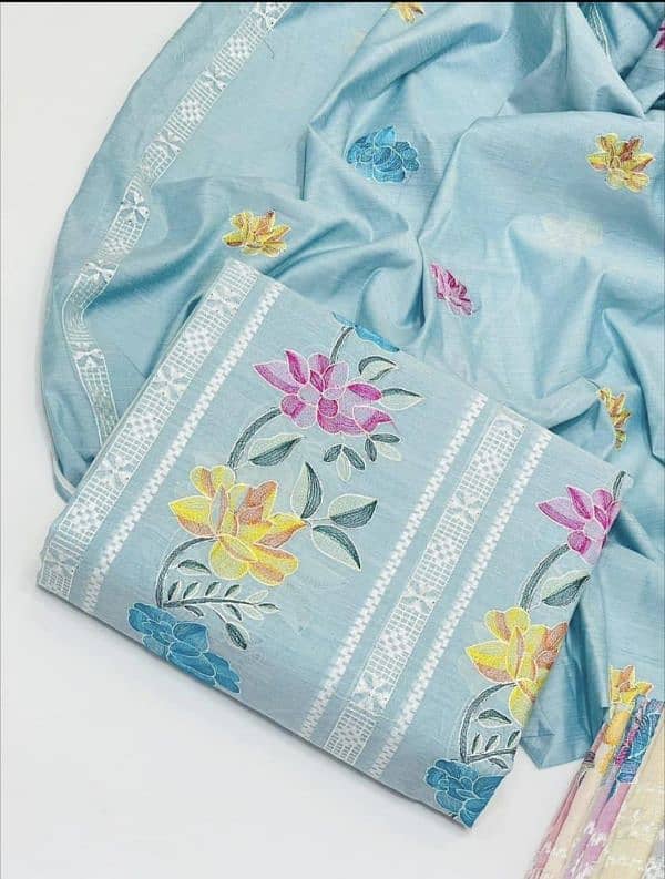 cotton embroidered suit 1