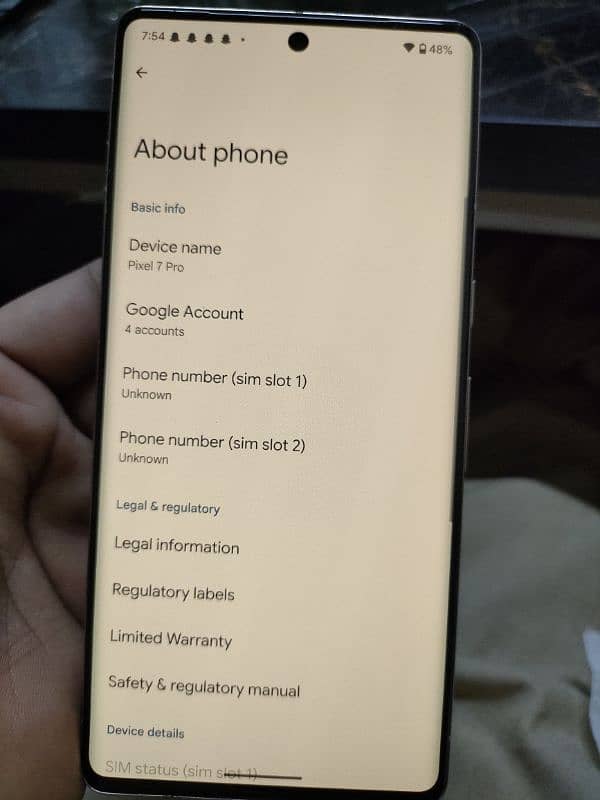 Google Pixel 7 pro, Non PTA, Sim Time Available - 9.7/10 condition 6