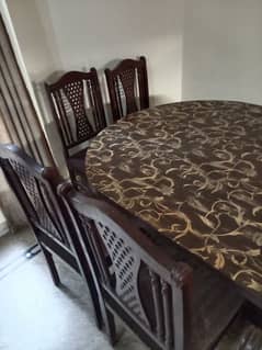 Dinning table and 6 chairs