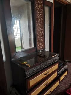 pure wood oak dressing table