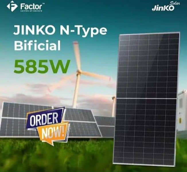 original jinko Bifacial 585watt N type compelet documents 0