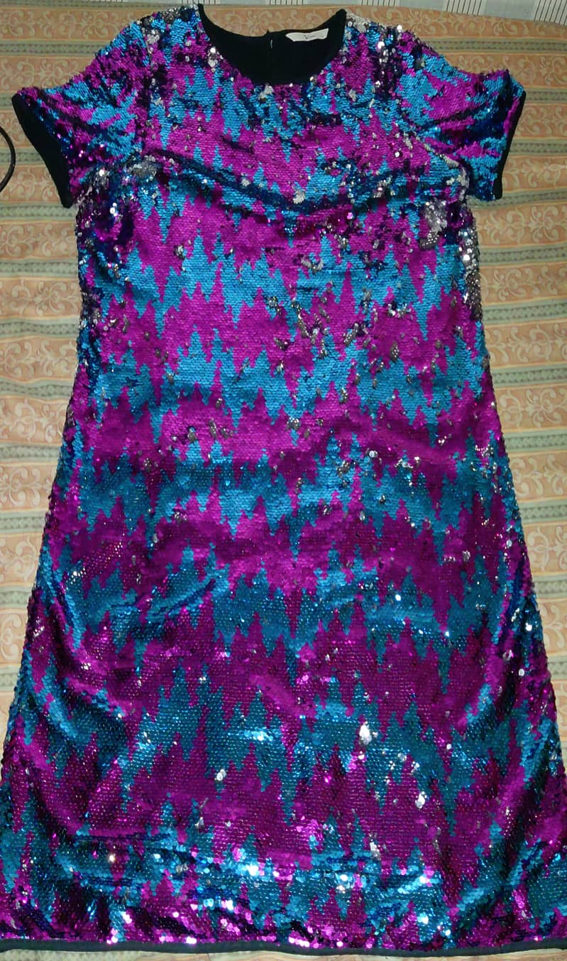 Party sequin dress TU, size 12, women, UK, 0