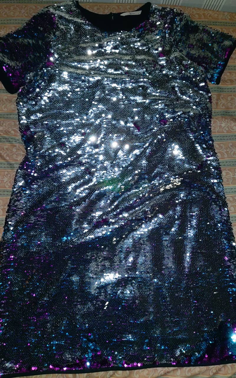 Party sequin dress TU, size 12, women, UK, 2