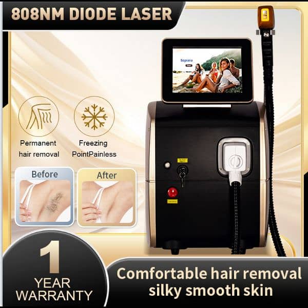 Diode Laser Hair Removal Setup Professional portable boxed Pack 2