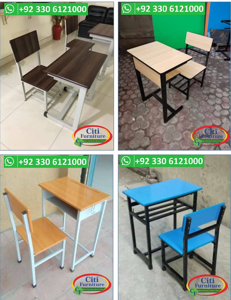 STUDENT DESK BENCH, STUDY DESK , STUDY CHAIR, CLASSROOM DESK BENCH 3