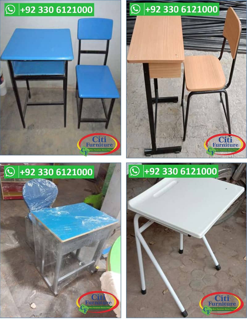 STUDENT DESK BENCH, STUDY DESK , STUDY CHAIR, CLASSROOM DESK BENCH 6