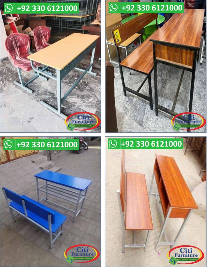 STUDENT DESK BENCH, STUDY DESK , STUDY CHAIR, CLASSROOM DESK BENCH 12