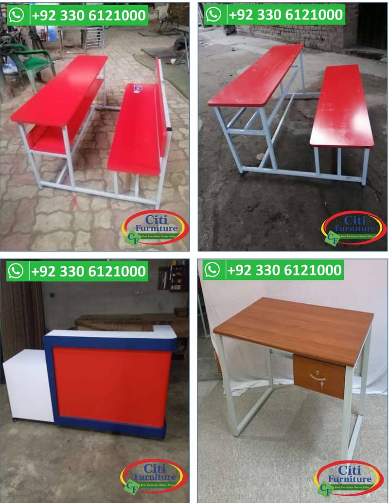 STUDENT DESK BENCH, STUDY DESK , STUDY CHAIR, CLASSROOM DESK BENCH 13