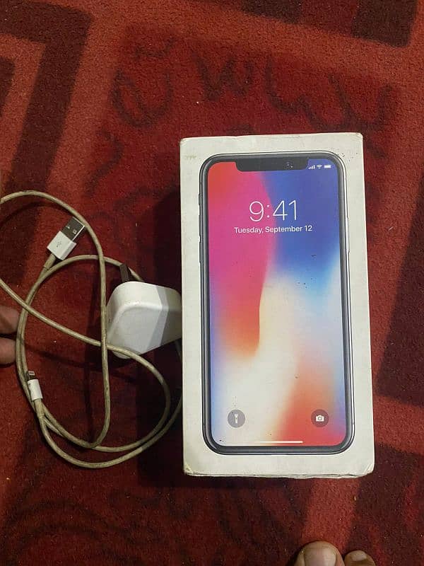 iPhone X 256gb pta approved with complete box 6